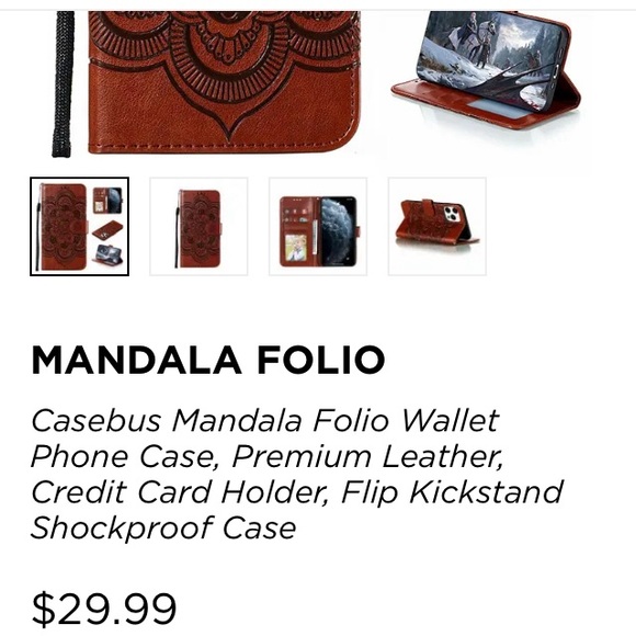 Mandala Leather case - Picture 3 of 3